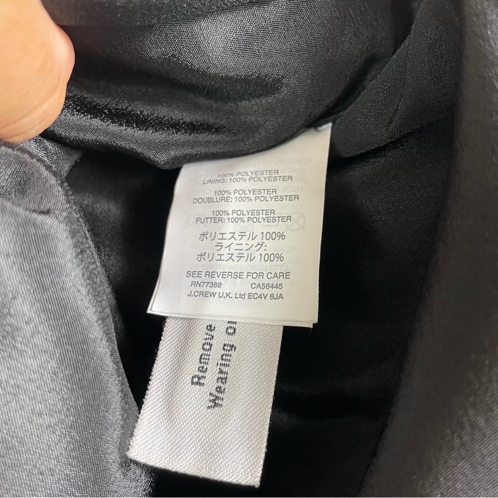 J CREW *THE* Pleated Accordian black CHERRY Midi Skirt - Picture 5 of 5